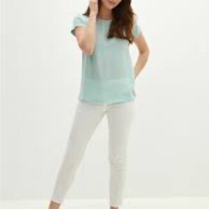 ❤️10/20 Express Aqua Short Sleeve Top